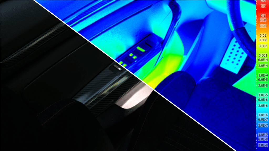 Interior lighting study