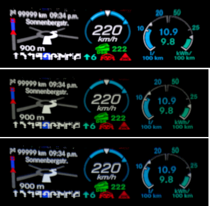 check perceived HUD appearance