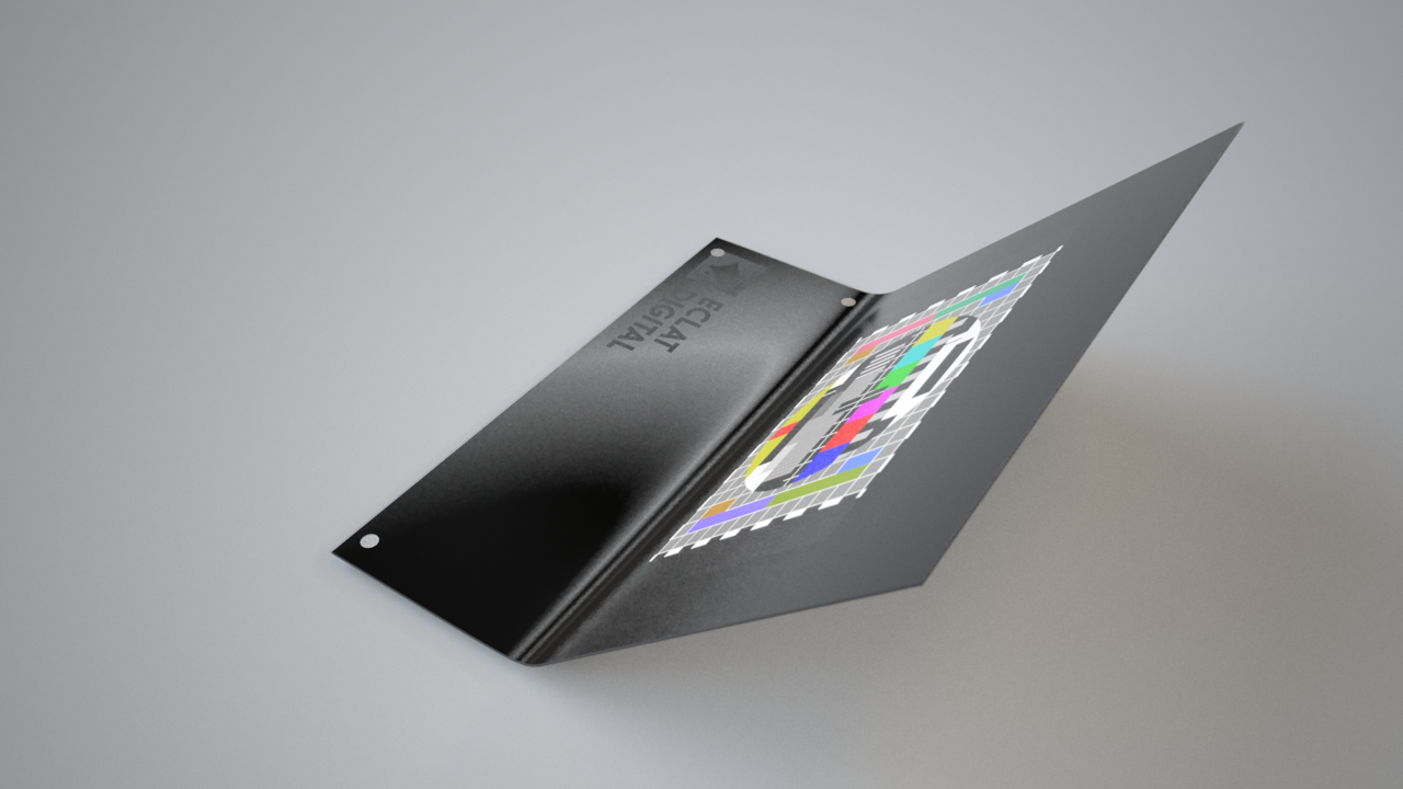 display with etching treatment