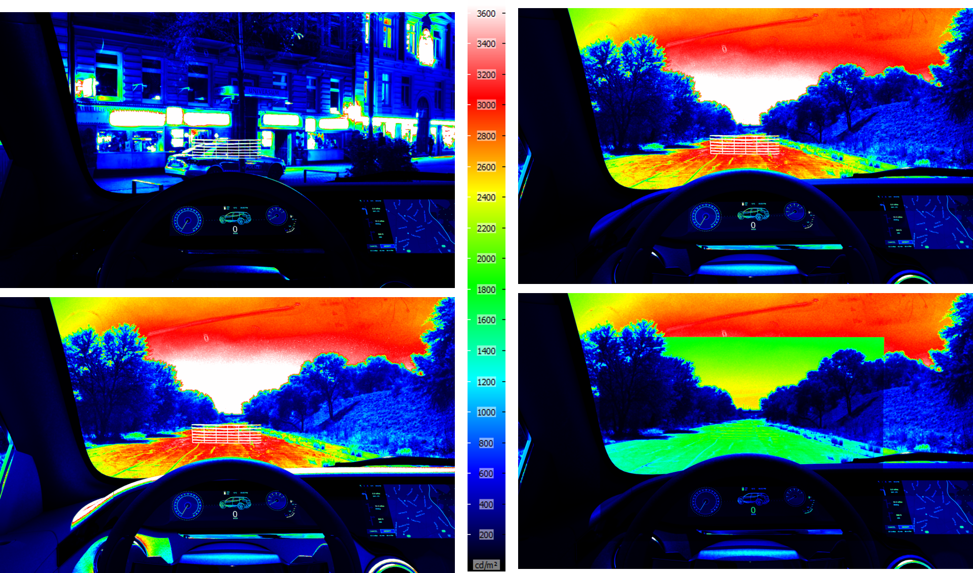 HUD illumination analysis