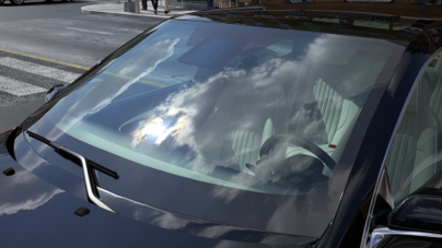 windshield no coating